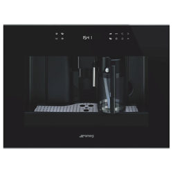 Smeg CMS4601NX Dolce Stil Novo Coffee Machine, Black/Stainless Steel